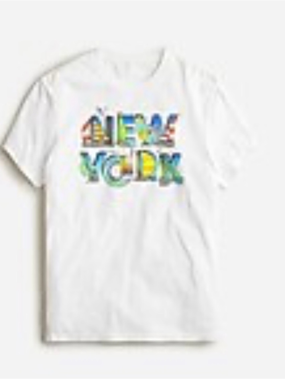 NWT! J.Crew Made-in-the-USA New York Graphic T-shirt BN407
Size: X-LARGE